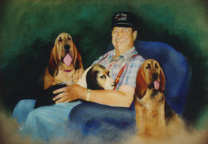 Jim Stowe with Minnie, Mooch, & Fred 171