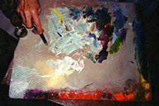 Demonstrating Cont&eacute; Crayon Figure drawing